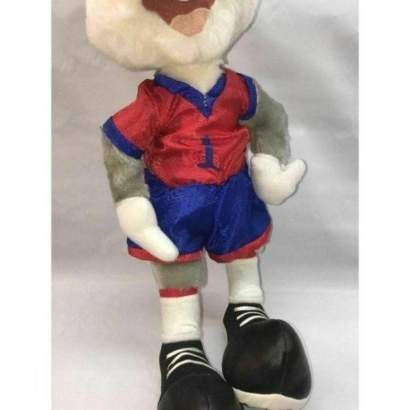 Bugs Bunny Warner Brothers LOONEY‎ TUNES  PLUSH Red vintage 90s - Picture 3 of 6
